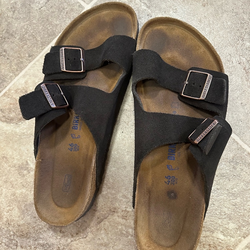 Birkenstock Men's Brown Suede Sandals